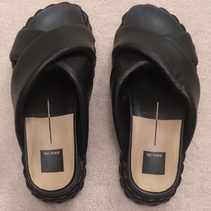 Dolce Vita Black Mules with Crisscross Straps